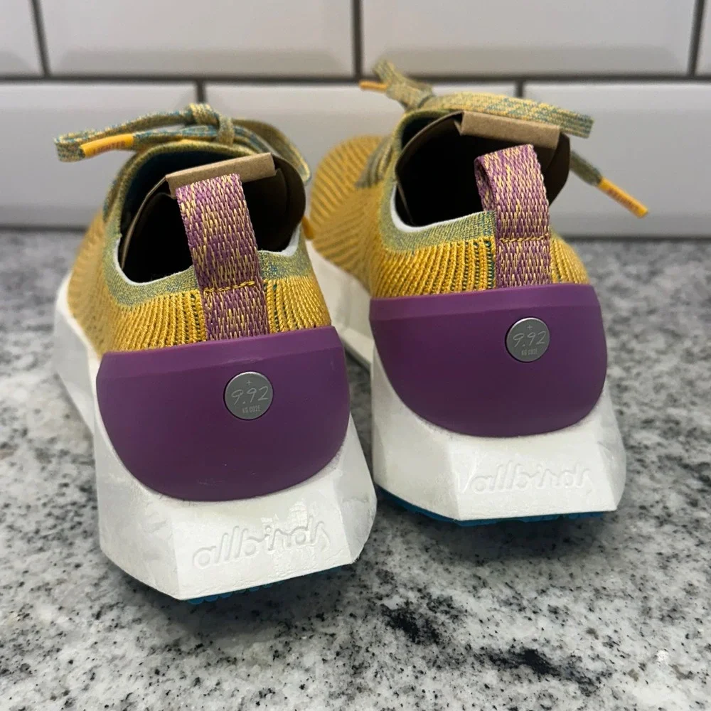 Allbirds Women 5.5 Tree Flyers Thrive Yellow Running Sneakers SwiftFoam Athletic